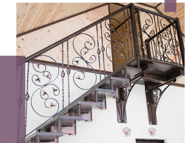 Кованые лестницы в Тамбове от 79201 руб. под ключ