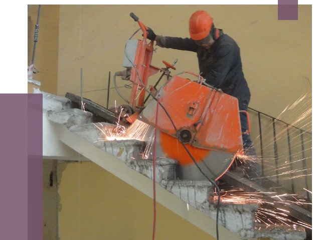 Демонтаж бетонных лестниц в Тамбове от 4569 руб. за м2 | ПРОЛЁТ-Тмб