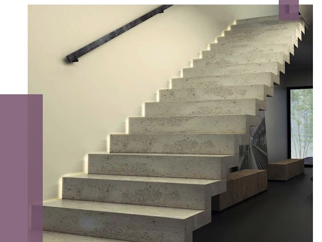 Облицовка бетонных лестниц в Тамбове от 4569 руб/м2 