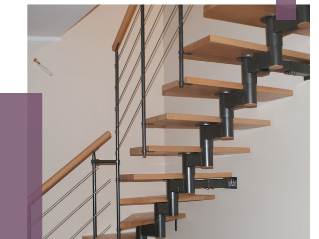 Изготовление модульных лестниц в Тамбове от 11423 руб. 