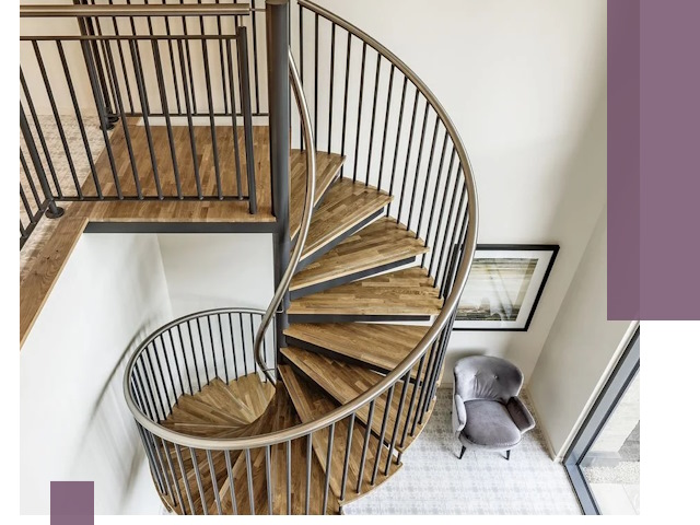 Монтаж винтовых лестниц под ключ в Тамбове за 1 этап работ