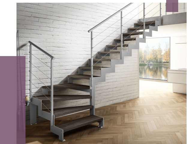 Г-образные лестницы под ключ в Тамбове от 36808 руб. | ПРОЛЁТ-Тмб