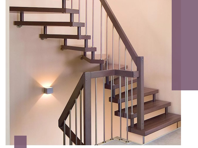 Изготовление лестниц на больцах в Тамбове под ключ