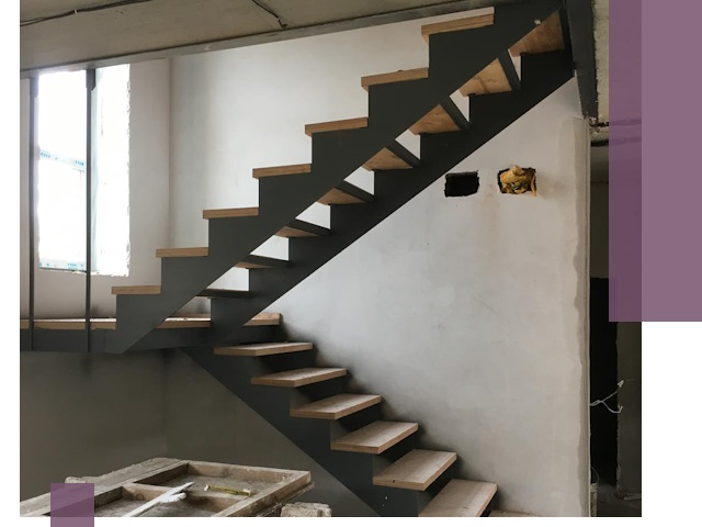 Изготовление лестниц на металлокаркасе в Тамбове от производителя