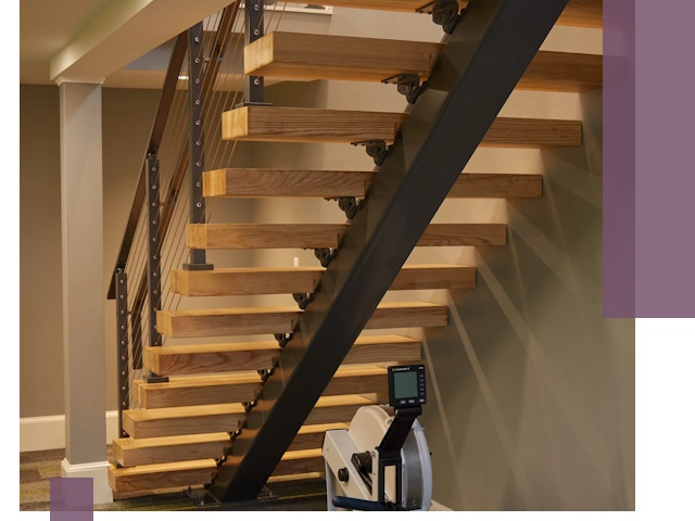 Лестницы на монокосоурах под ключ в Тамбове - изготовление и монтаж