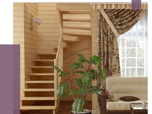 Лестницы для дачи в Тамбове от 75393 руб.  | ПРОЛЁТ-Тмб