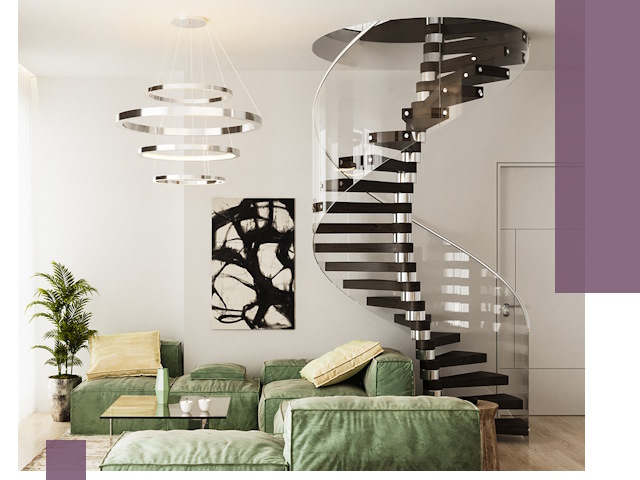 Лестницы для двухуровневой квартиры в Тамбове — изготовление и монтаж