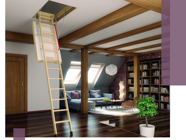 Чердачные лестницы под ключ в Тамбове: изготовление и монтаж