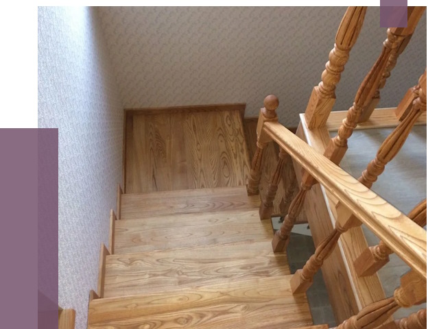 Сосновые лестницы в Тамбове под ключ от 8022 руб.  | ПРОЛЁТ-Тмб