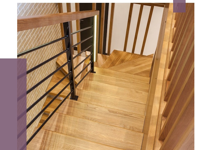 Лестницы из ясеня в Тамбове под ключ от 9951 руб. 