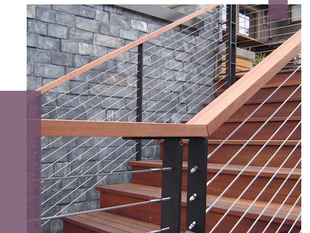 Тросовые перила под ключ в Тамбове от 7717 руб. 