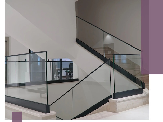 Стеклянные перила премиум-класса с установкой в Тамбове