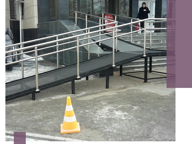 Стационарные пандусы под ключ в Тамбове — изготовление и монтаж