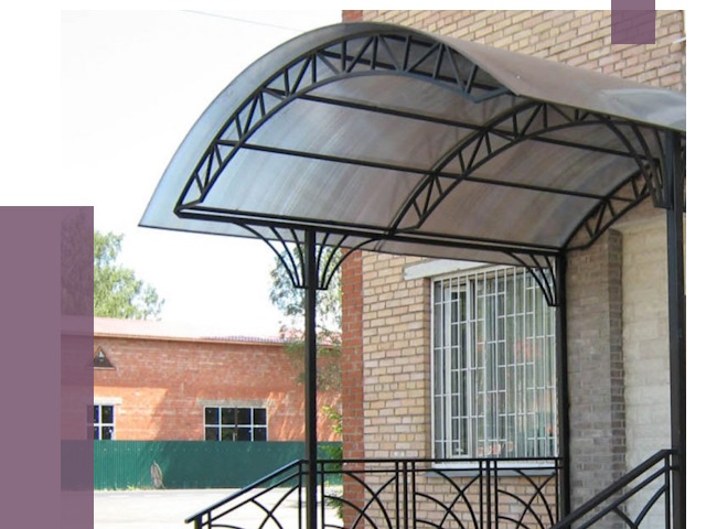 Металлические навесы и козырьки в Тамбове от 12693 руб.