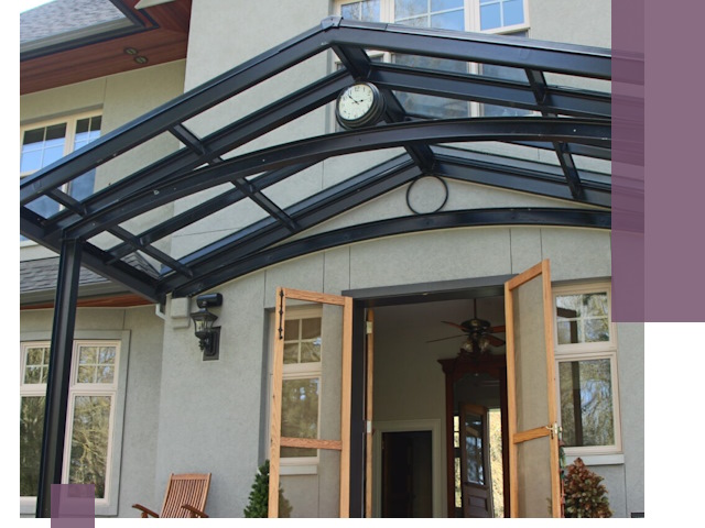 Изготовление и монтаж навесов и козырьков в Тамбове