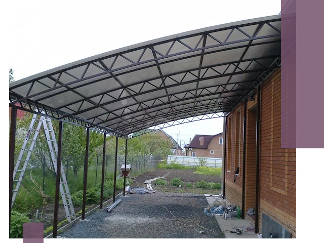 Профессиональный монтаж навесов под ключ в Тамбове