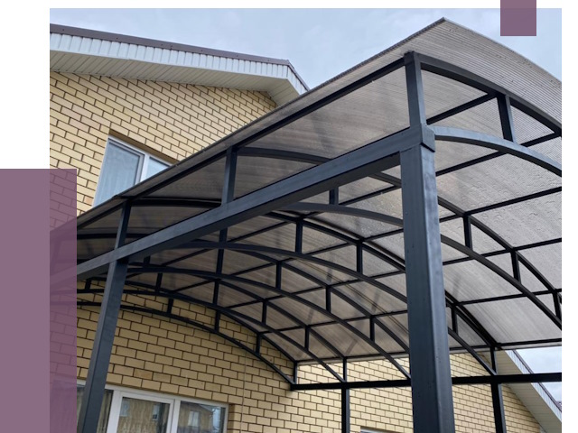 Монтаж козырьков в Тамбове от 11423 руб. | ПРОЛЁТ-Тмб