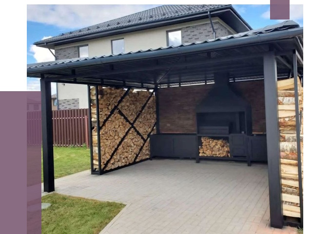 Навесы для барбекю в Тамбове от 12642 руб. под ключ | ПРОЛЁТ-Тмб