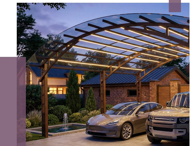 Металлические навесы в Тамбове от 12591 руб. под ключ — ПРОЛЁТ-Тмб