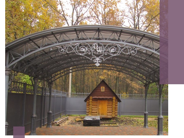 Кованые навесы премиум-класса под заказ в Тамбове