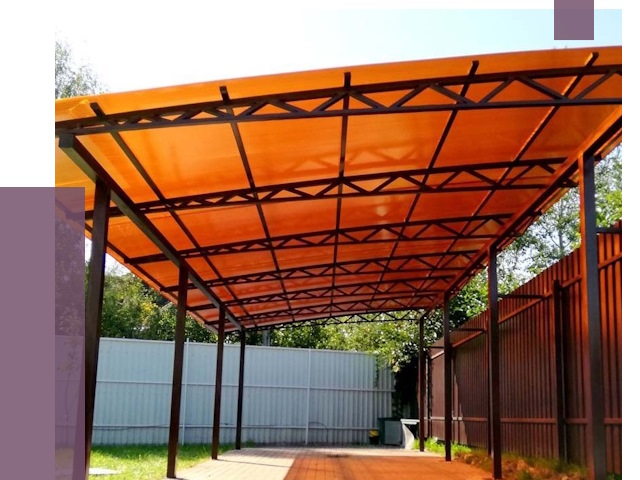 Односкатные навесы под ключ в Тамбове от 13048 руб. 