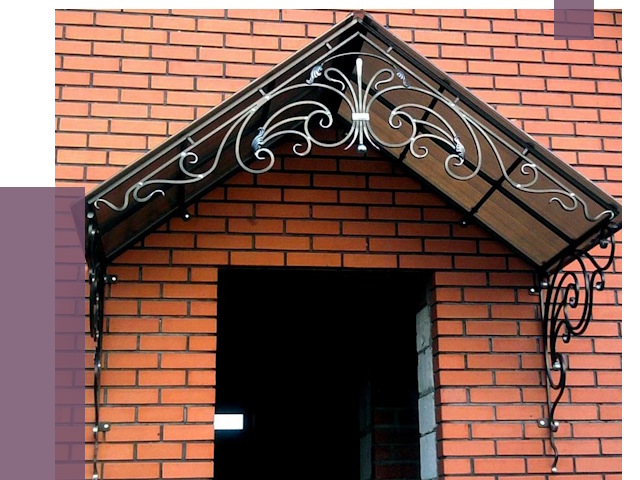 Металлические козырьки в Тамбове от 10611 руб. 