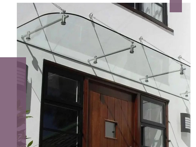 Стеклянные козырьки в Тамбове от 18785 руб. | ПРОЛЁТ-Тмб