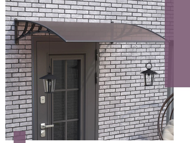 Недорогие козырьки и навесы под ключ в Тамбове