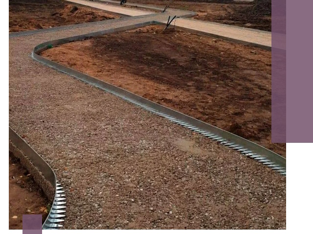 Металлические бордюры под ключ в Тамбове — изготовление и монтаж