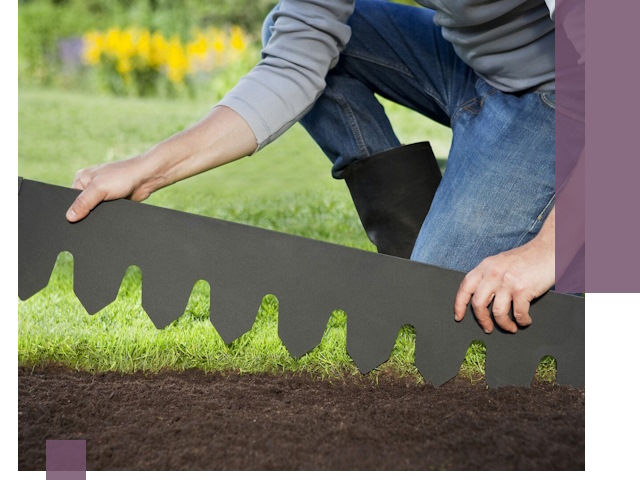 Металлические бордюры для газона в Тамбове — изготовление и монтаж