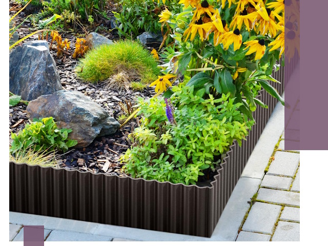 Металлические бордюры для клумб в Тамбове — производство и монтаж